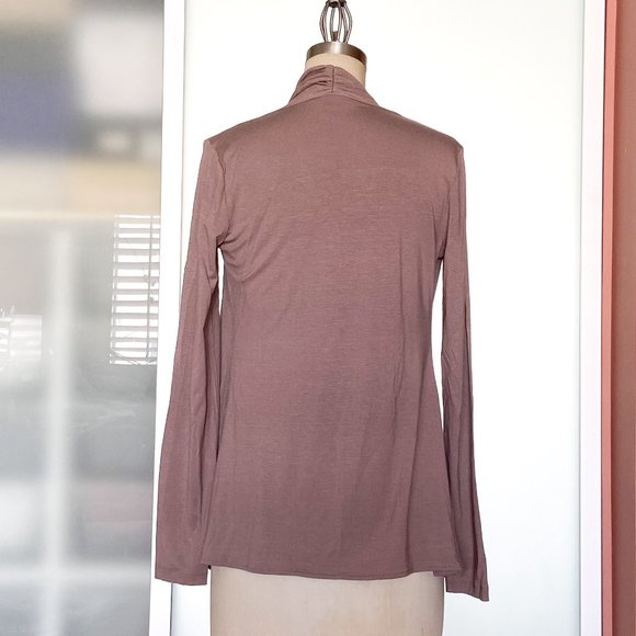 Banana Republic dusty mauve stretchy lightweight cardigan size small - Picture 5 of 9